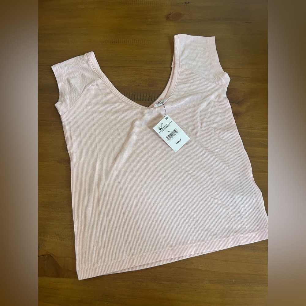 NWT Cotton On Striped and Solid V-Neck Tops - Picture 7 of 10